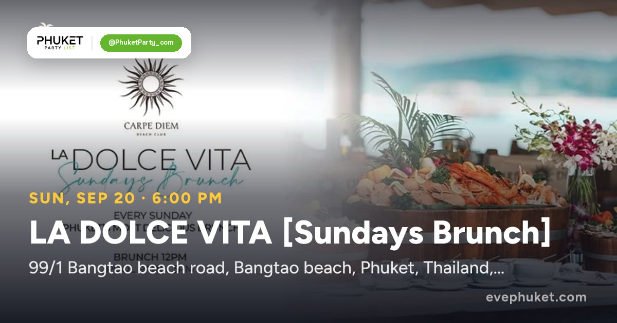 LA DOLCE VITA [Sundays Brunch]