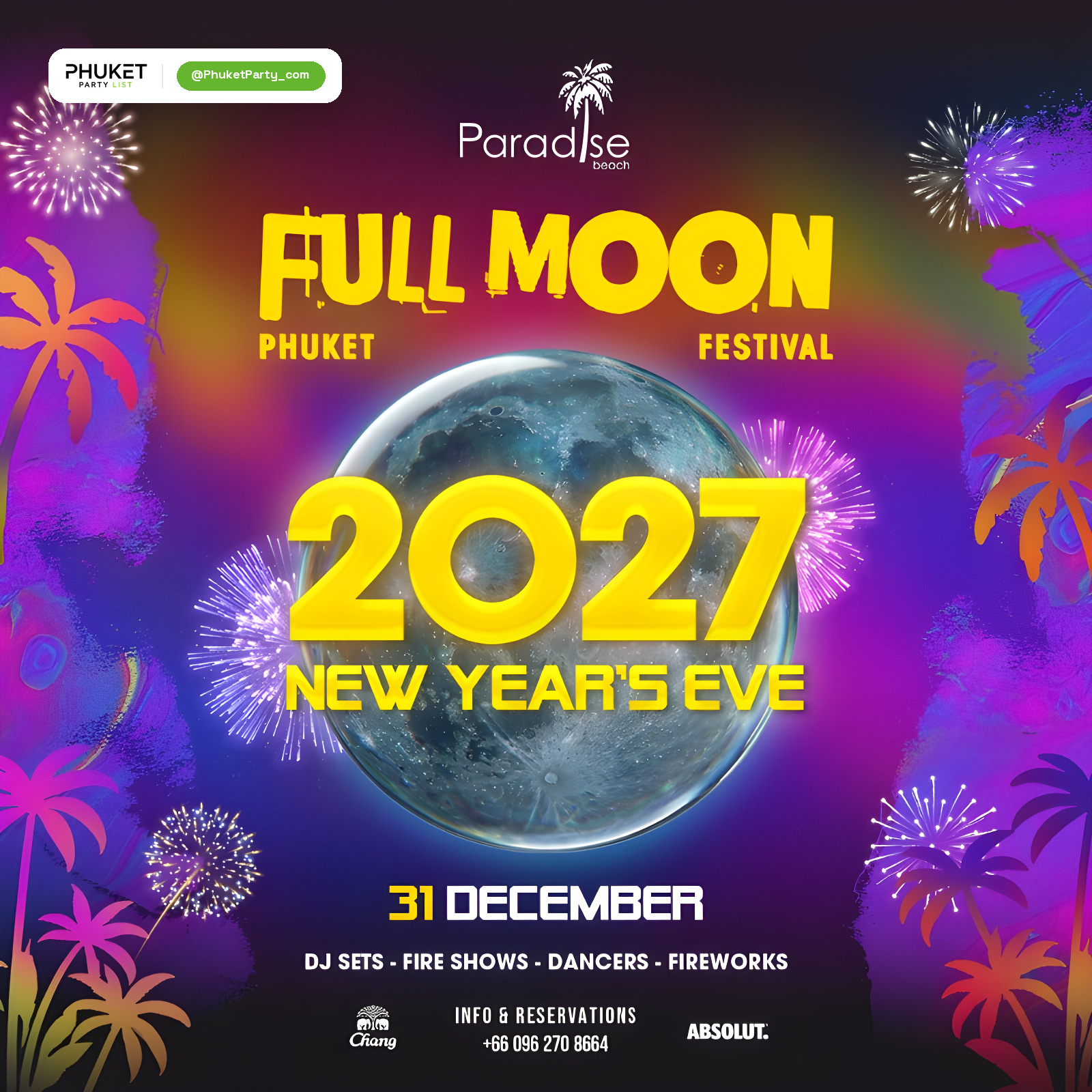 FULL MOON FESTIVAL - 2027 NEW YEAR'S EVE